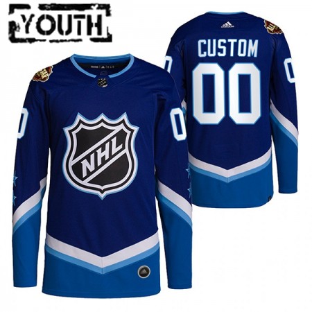 Kinder Eishockey 2022 NHL All-Star Trikot Custom Blau Authentic